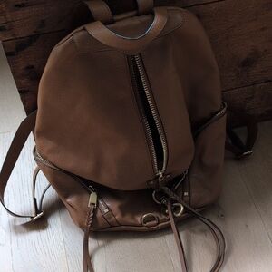 Brown Leather Backpack Rebecca Minkoff